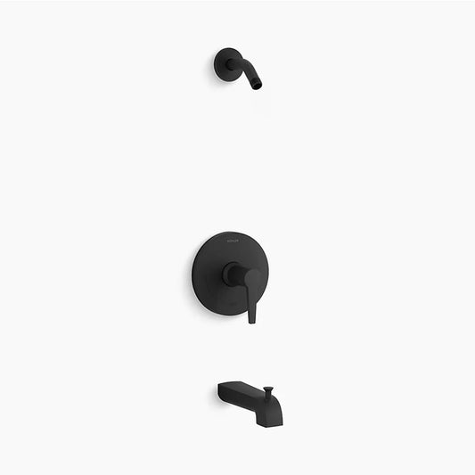 Pitch Single-Handle Tub & Shower Faucet in Matte Black - Less Showerhead