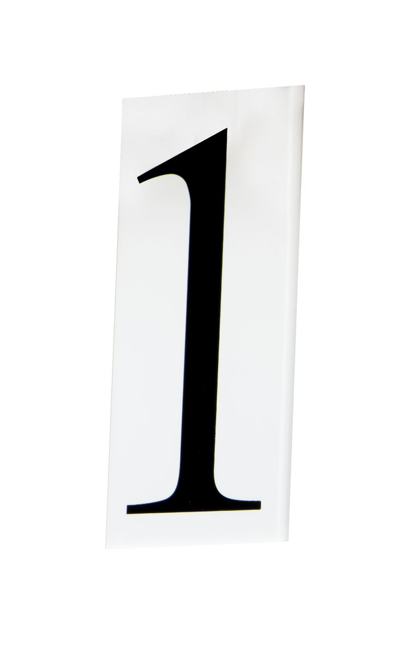 Address 5' Number 1 Tile in White
