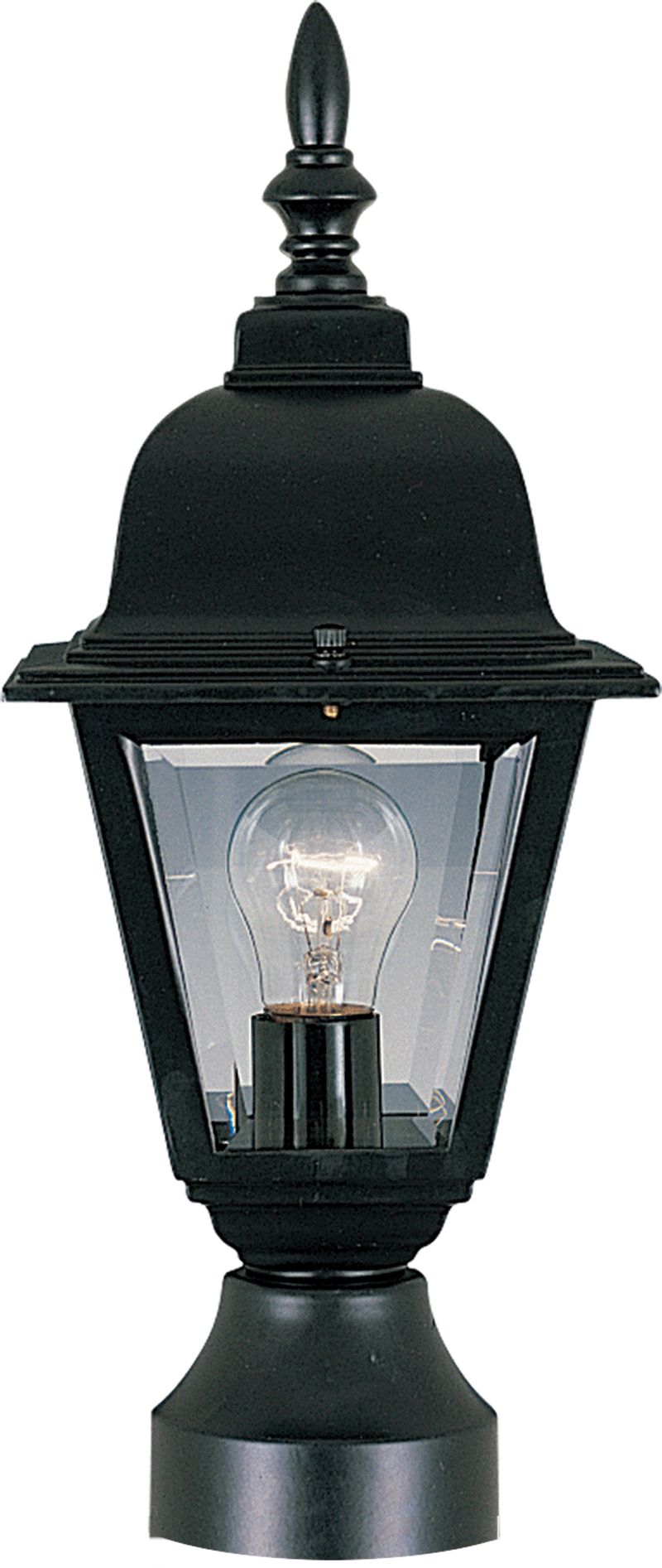 Builder Cast 16' Single Light Outdoor Post Mount in Black