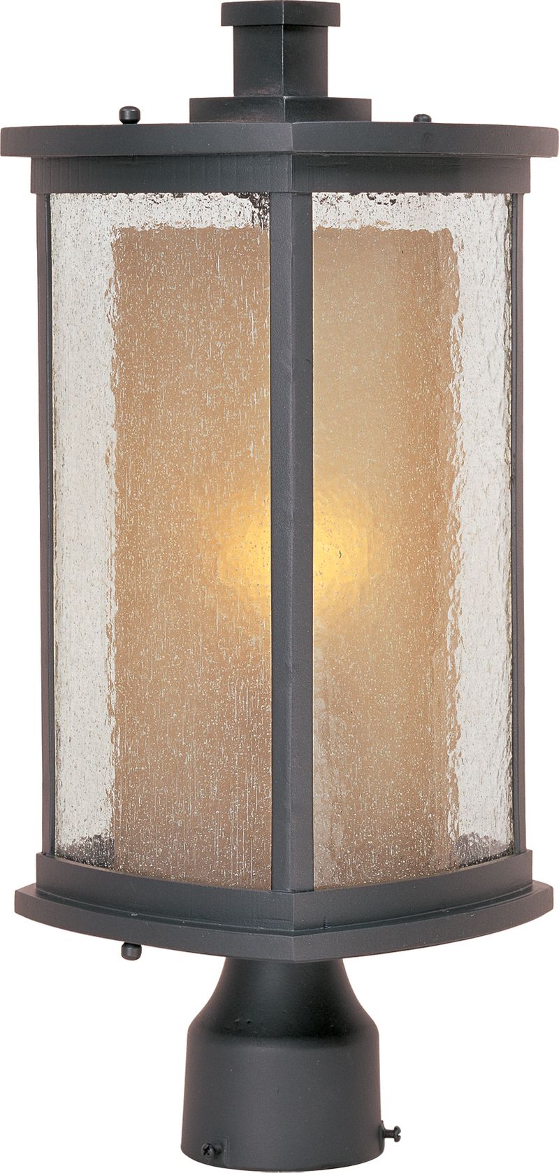 Bungalow 18' Single Light Outdoor Post Mount in Bronze