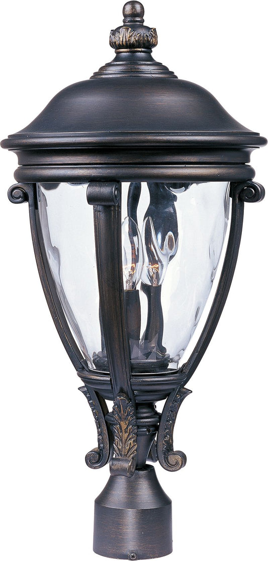 Camden VX 23" 3 Light Outdoor Post Mount in Golden Bronze