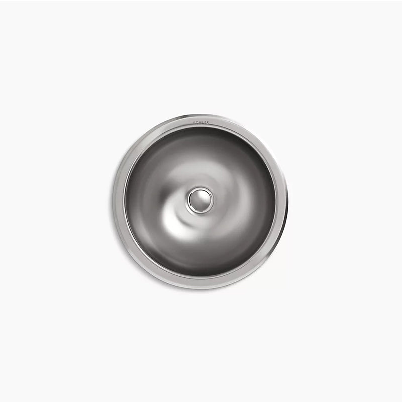 Bolero 13.63' x 13.63' x 5.88' Stainless Steel Dual-Mount Bathroom Sink