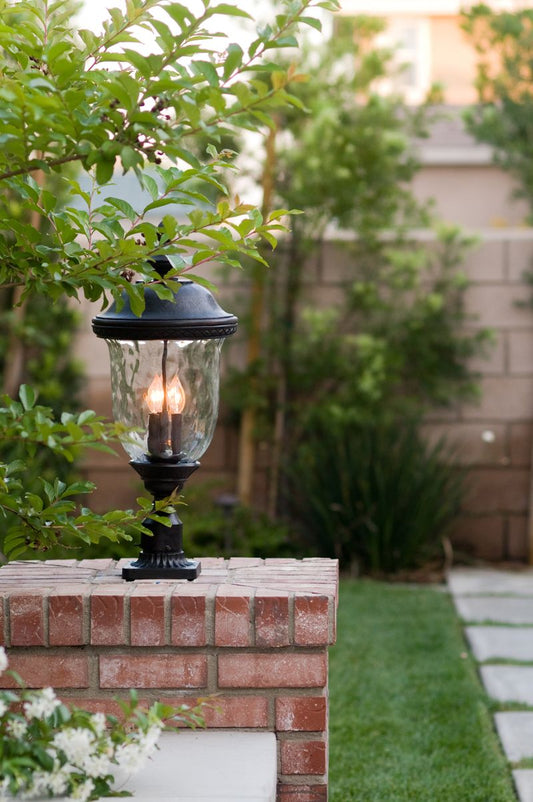 Carriage House DC 26.5" 3 Light Outdoor Post Mount in Oriental Bronze