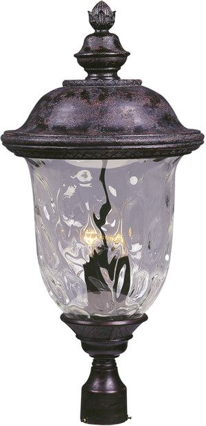 Carriage House DC 29' 3 light Outdoor Pole/Post Mount in Oriental Bronze