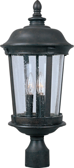 Dover VX 21' 3 light Outdoor Pole/Post Mount in Bronze