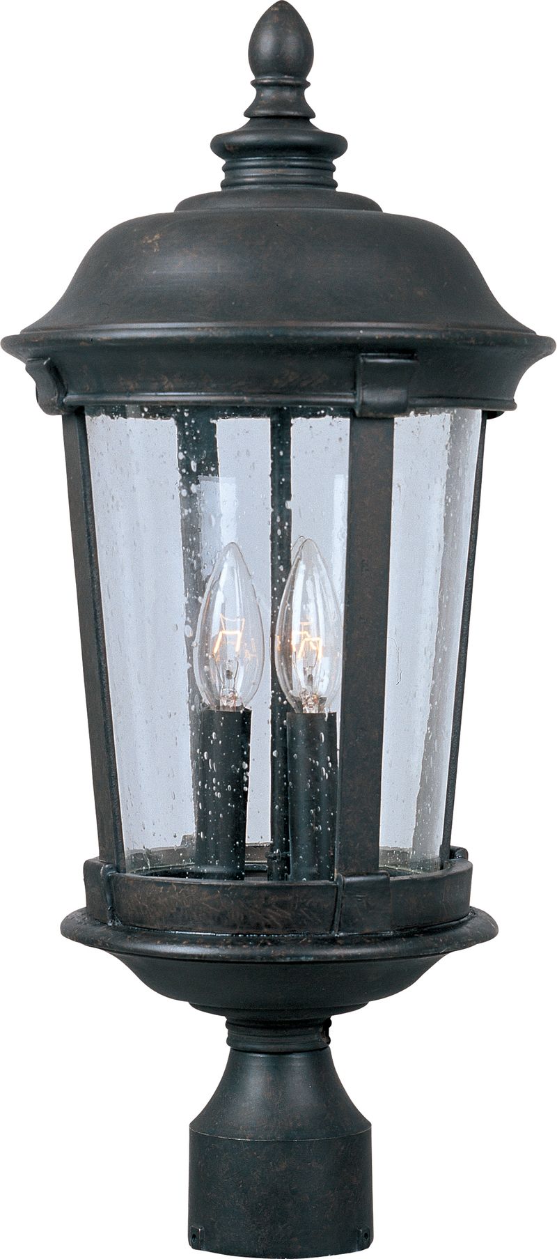 Dover VX 21' 3 light Outdoor Pole/Post Mount in Bronze
