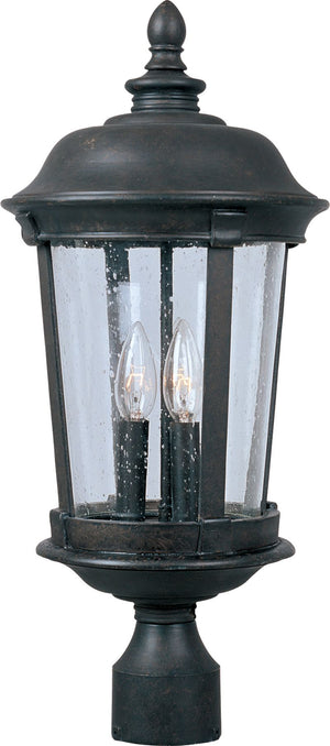 Dover VX 25.5' 3 Light Outdoor Post Mount in Bronze