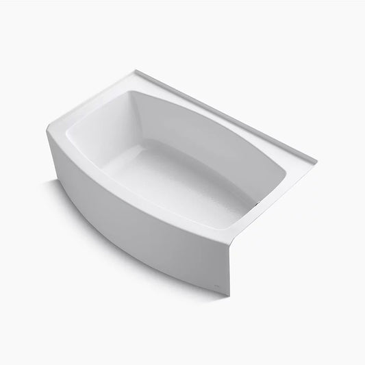 Expanse 60" x 38" x 18.25" Alcove Bathtub in White