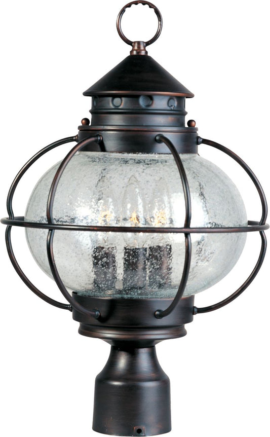 Portsmouth 16" 3 Light Outdoor Post Mount in Oil Rubbed Bronze