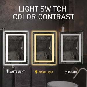 26-in H x 28-in W LED Bathroom Mirror