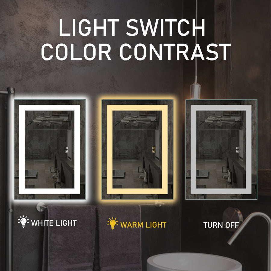 26-in H x 28-in W LED Bathroom Mirror
