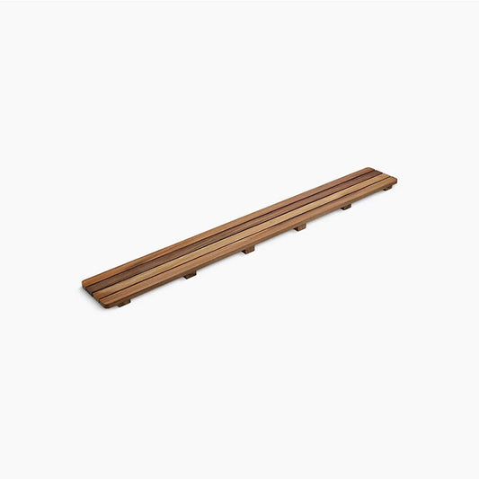 Groove 43.5" Teak Wood Drain Cover