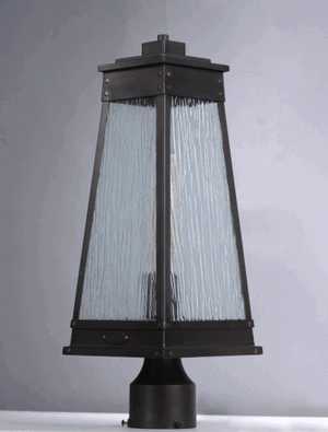 Schooner 19' Single Light Lamp in Olde Brass