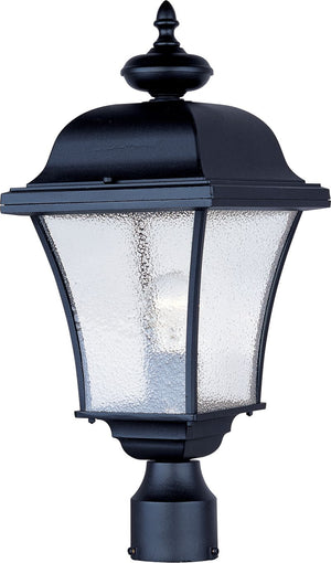Senator 20' Single Light Outdoor Post Mount in Black