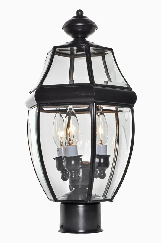 South Park 18.5" 3 Light Outdoor Post Mount in Burnished