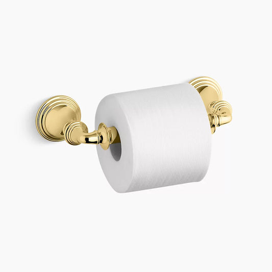 Devonshire 10" Toilet Paper Holder in Vibrant Polished Brass