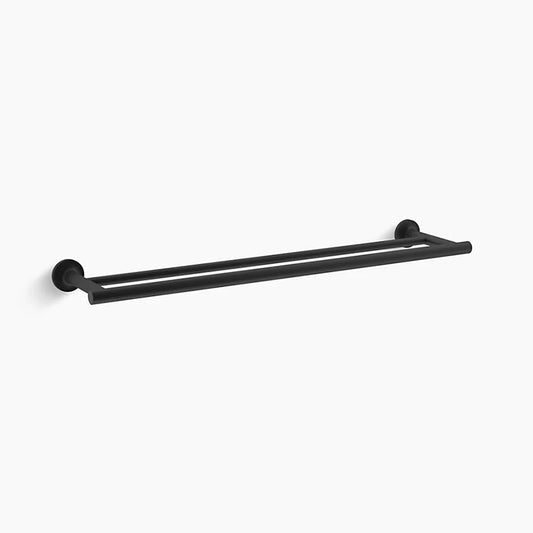 Purist 24.94" Double Towel Bar in Matte Black