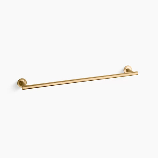 Purist 25.94" Towel Bar in Vibrant Brushed Moderne Brass