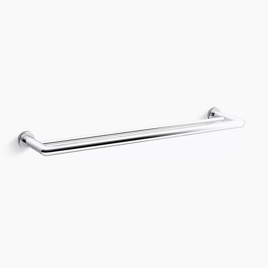 Kumin 25.75" Double Towel Bar in Polished Chrome