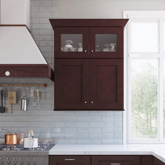 Crestline Espresso Shaker 10x10 Kitchen Cabinets