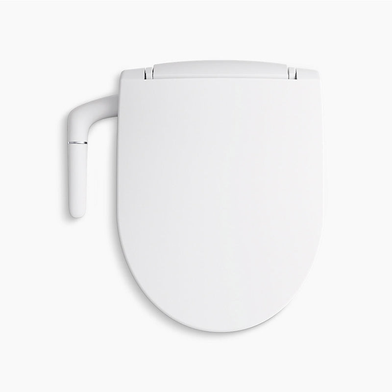 Puretide Quiet-Close Round Bidet Seat in Biscuit