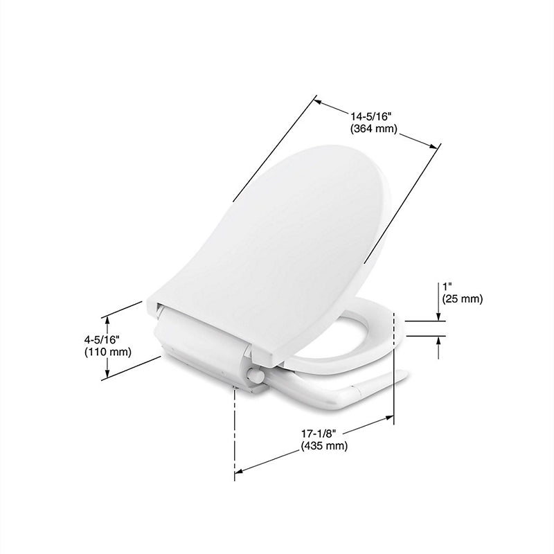 Puretide Quiet-Close Round Bidet Seat in Biscuit