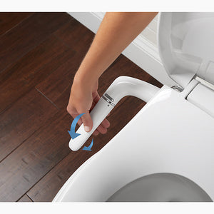 Puretide Quiet-Close Round Bidet Seat in Biscuit