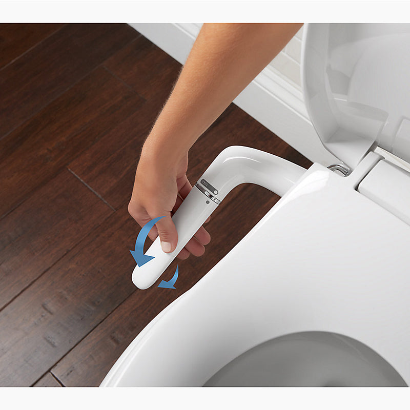 Puretide Quiet-Close Round Bidet Seat in Biscuit