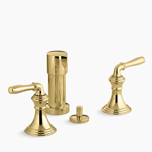 Devonshire Bidet Faucet in Vibrant Polished Brass