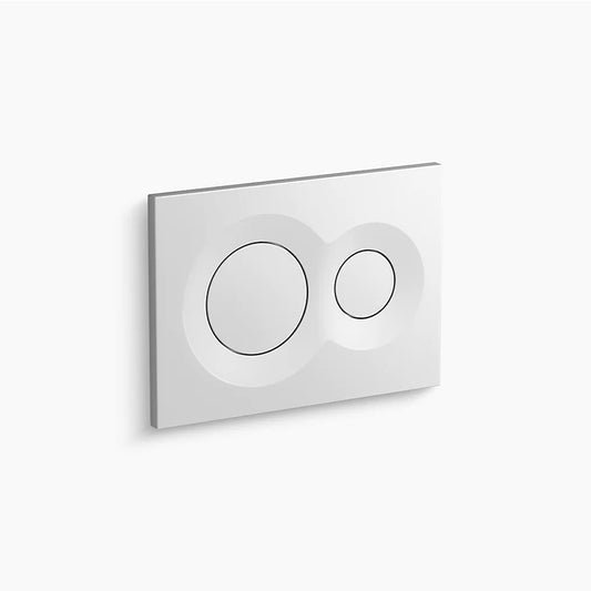 Lynk Round Dual Flush Actuator in White