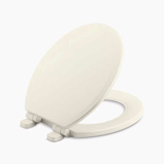 Ridgewood Quiet-Close Round Toilet Seat in Biscuit