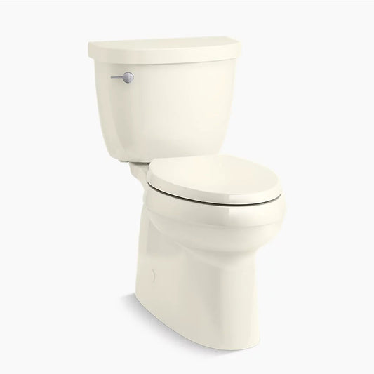 Cimarron Comfort Height Elongated 1.28 gpf Skirted Two-Piece Toilet in Biscuit