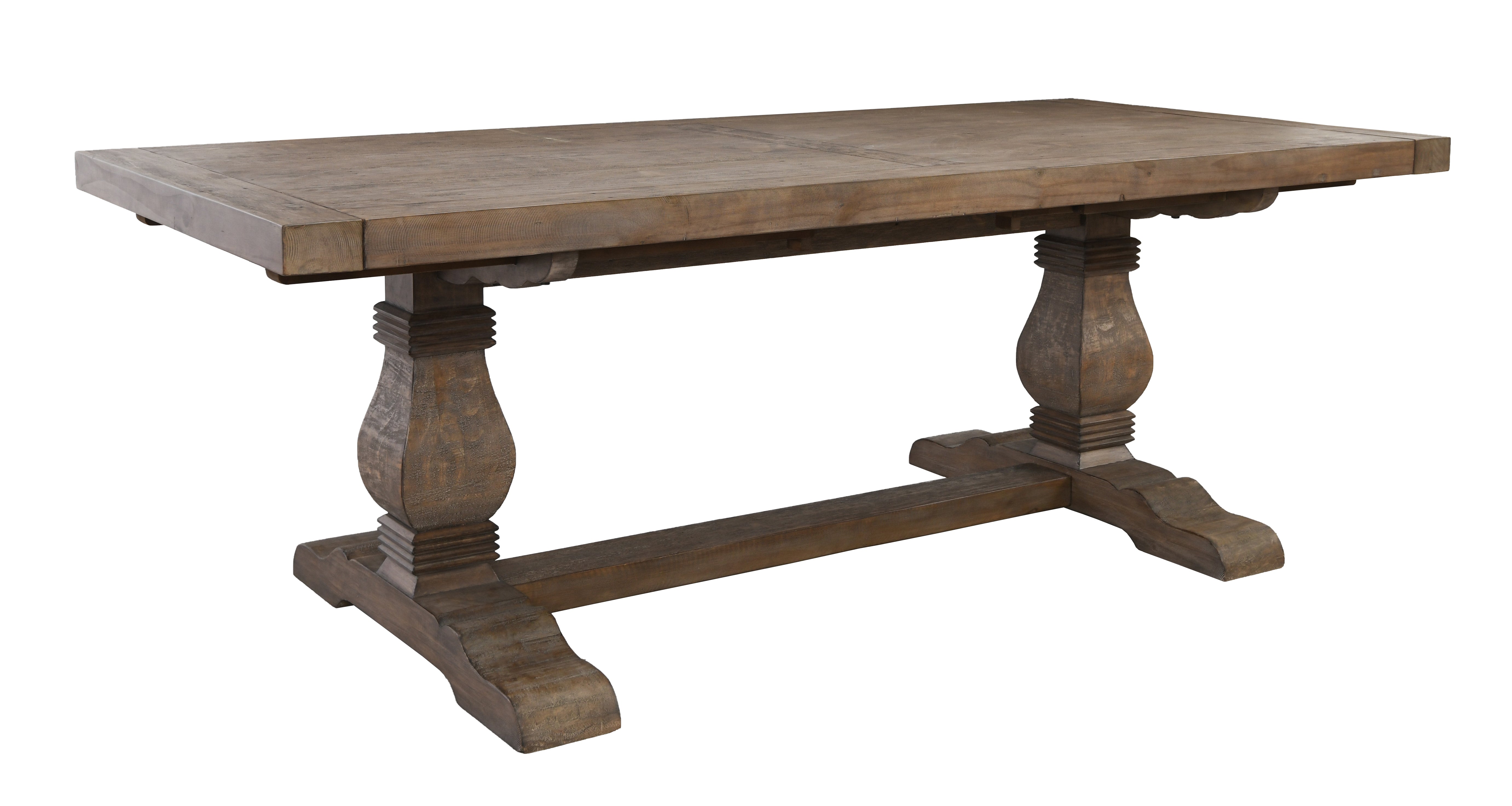 Quincy Reclaimed Pine Extendable Dining Table Vevano