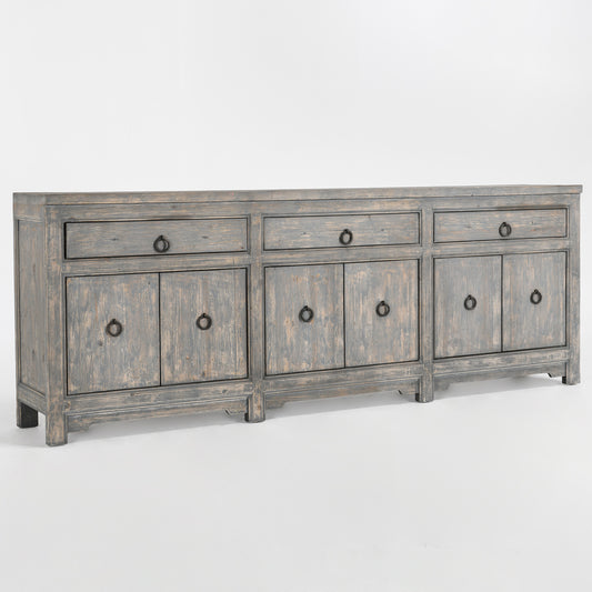 Amherst 3 Drawer 6 Door Sideboard Antique Gray