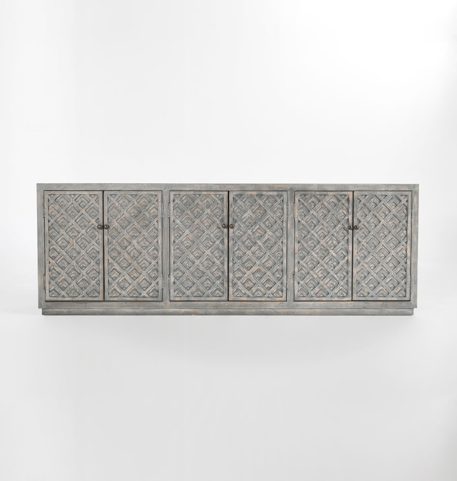 Jonas 6 Door Sideboard Antique Gray
