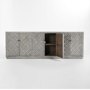Jonas 6 Door Sideboard Antique Gray