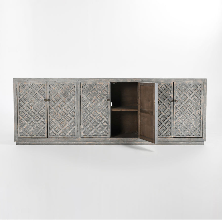 Jonas 6 Door Sideboard Antique Gray