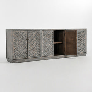 Jonas 6 Door Sideboard Antique Gray