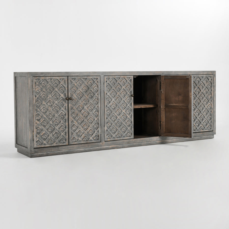 Jonas 6 Door Sideboard Antique Gray