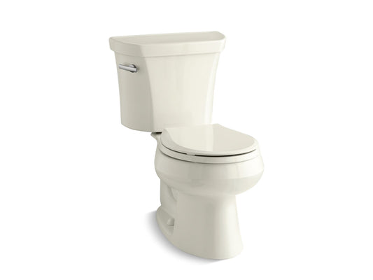 Wellworth Round 1.28 gpf Two-Piece Toilet in Biscuit
