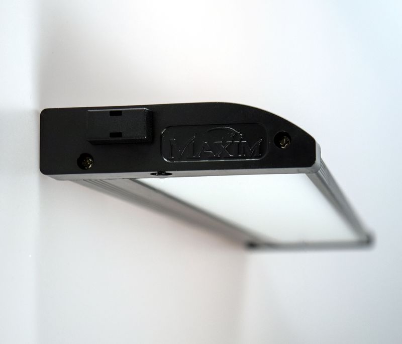 CounterMax MX-L120-EL 4' x 1' x 21' Anodized Bronze Utility Item - (Glass Finish)