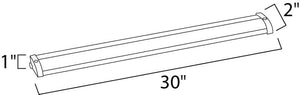 CounterMax MX-L120-LO 30' Under Cabinet Light in White