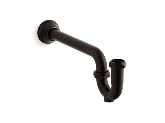 Brass 15" P-Trap in Oil-Rubbed Bronze