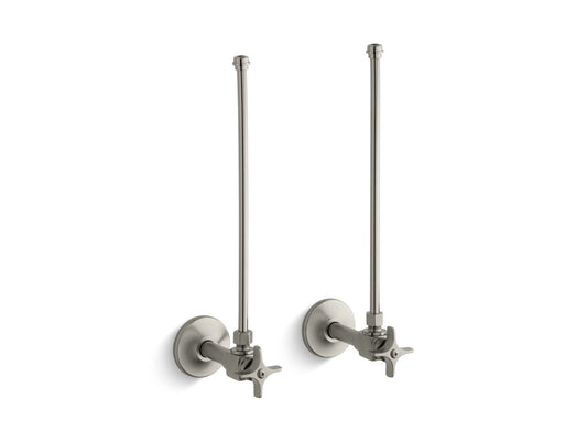Brass Angle Supply in Vibrant Brushed Nickel