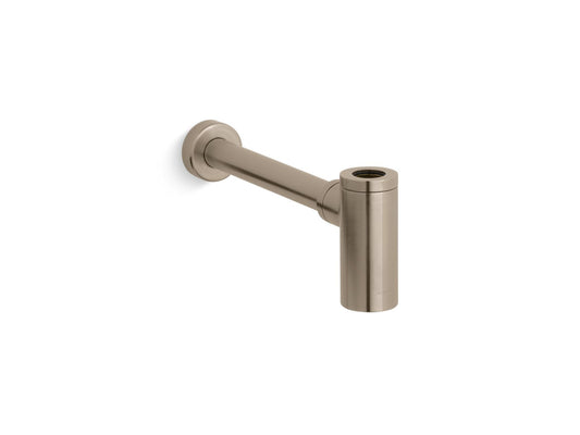 Brass Bottle Trap in Vibrant Brushed Bronze