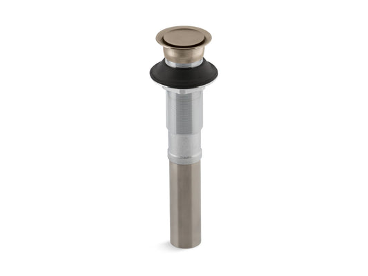 Brass Bathroom Pop-Up Drain in Vibrant Brushed Bronze