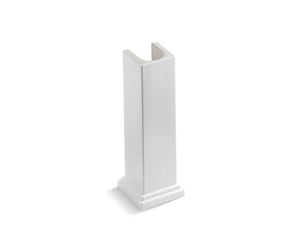 Tresham 30.88' x 13.63' x 13.63' Fireclay Pedestal Leg Bathroom Sink in White