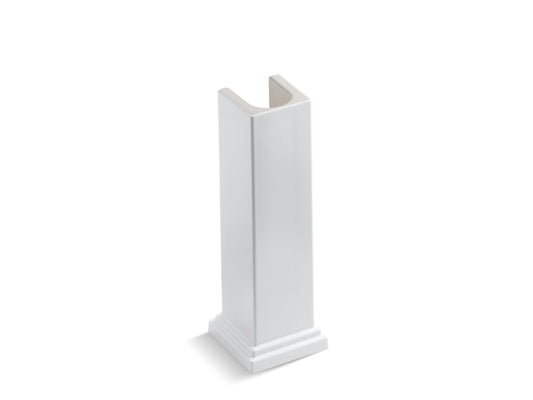 Tresham 30.88" x 13.63" x 13.63" Fireclay Pedestal Leg Bathroom Sink in White