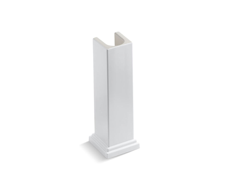 Tresham 30.88' x 13.63' x 13.63' Fireclay Pedestal Leg Bathroom Sink in White
