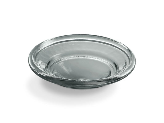 Spun Glass 24" x 20.5" x 9.75" Glass Vessel Bathroom Sink in Translucent Stone